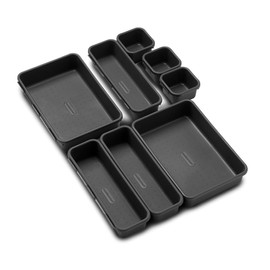 Madesmart Interlocking Drawer Organizer Bins 9.18" X 6.18" X 4.6"