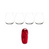 Riedel Gin Tumbler Set (4-pack) Bundle with Drink Grip Wine