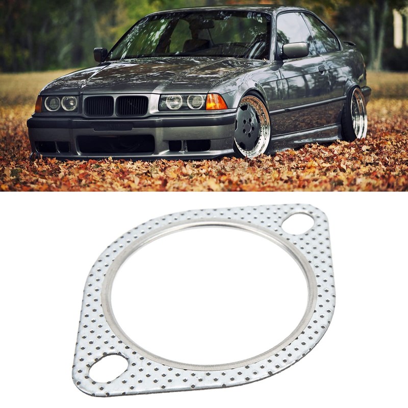 Exhaust Pipe Gasket, 2 Panel Flange Gasket, Universal 3 Inch