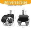 GIONAR Office Chair Wheels Set of 5, 11x22mm Rubber Castors