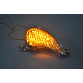 Front Indicators Turn Signal Lens Clear Lens & Bulit in Bulbs For Suzuki 2008-2016 Hayabusa BUSA GSXR1300