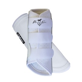 Professional's Choice Ventech Brushing Boots | All-Purpose Horse Boots | Hook & Loop Closure | Sold in Pairs | White Large