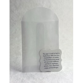 Of The Earth Die Cut Shape Seed List Planting Guide and Glassine Envelope Set of 24 (3.75" x 2.75") (for Butterflies)