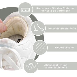 Heel Pads for Large Shoes, Heel Pads with Sponge Inserts, Shoe Patch Shoe Heel Repair Kit, Cut to Size, Heel Protector for Shoes, Prevents Abrasion and Blisters (Grey, 3 Pairs)