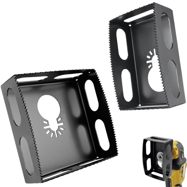 ycxmjyr 2 Pcs Square Slot Cutter Oscillating Tool for Drywall