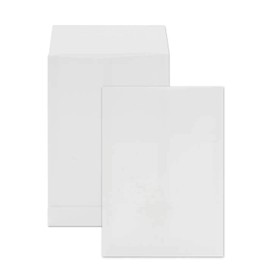 Netuno 20 x White Folding Envelopes DIN C4 229 x 324 mm 130 g White Envelope Expandable Folding Mailing Bag C4 without Window Large Mailing Bag with Standing Base Envelope White Letter Envelope C4