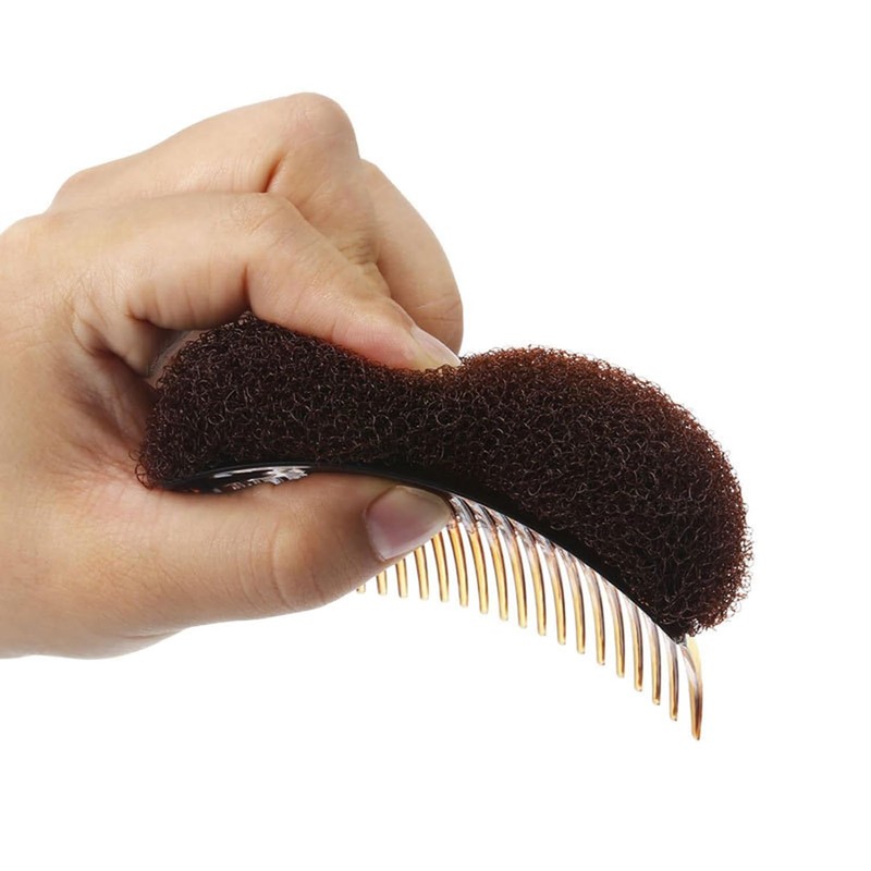 Juroicessry 2 Pcs Brown Hair Volumizer Clip Bump It Up
