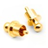 Lyaciomn 10Pcs Gold Plated RCA Plug Cap Short-Circuit Socket, Phono