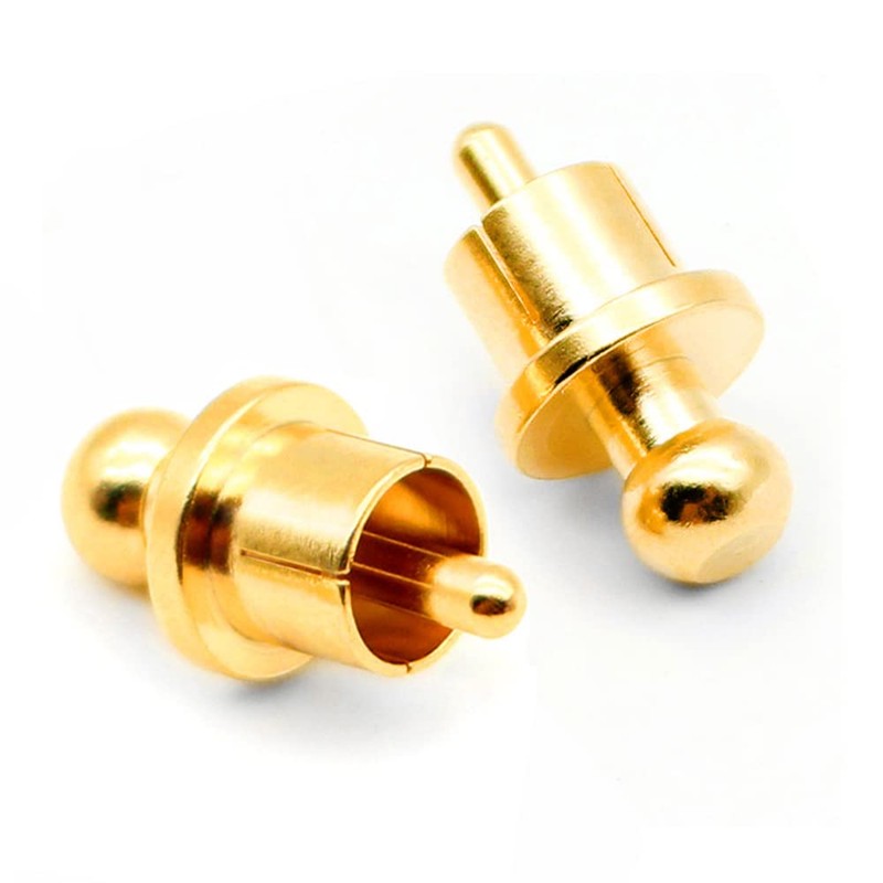 Lyaciomn 10Pcs Gold Plated RCA Plug Cap Short-Circuit Socket, Phono