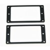 2pcs Metal Black Humbucker Pickup Mounting Ring Flat Bottom Pickup