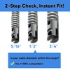 4-Piece Drain Snake Attachment Replacement Cutters-Boring Bulb Cutter,C-Cutter,Spade Cutter,Arrow Cutter-Compatible