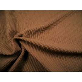 Bullet Textured Liverpool Fabric 4 Way Stretch Latte Brown Q32