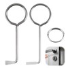 Set of 2 Professional Lock Pick Set, Universal Deadlock Key,