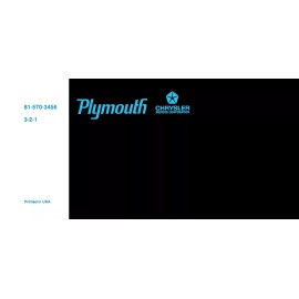 1973 Plymouth Satellite / Road Runner Owner's Manual - COLOR