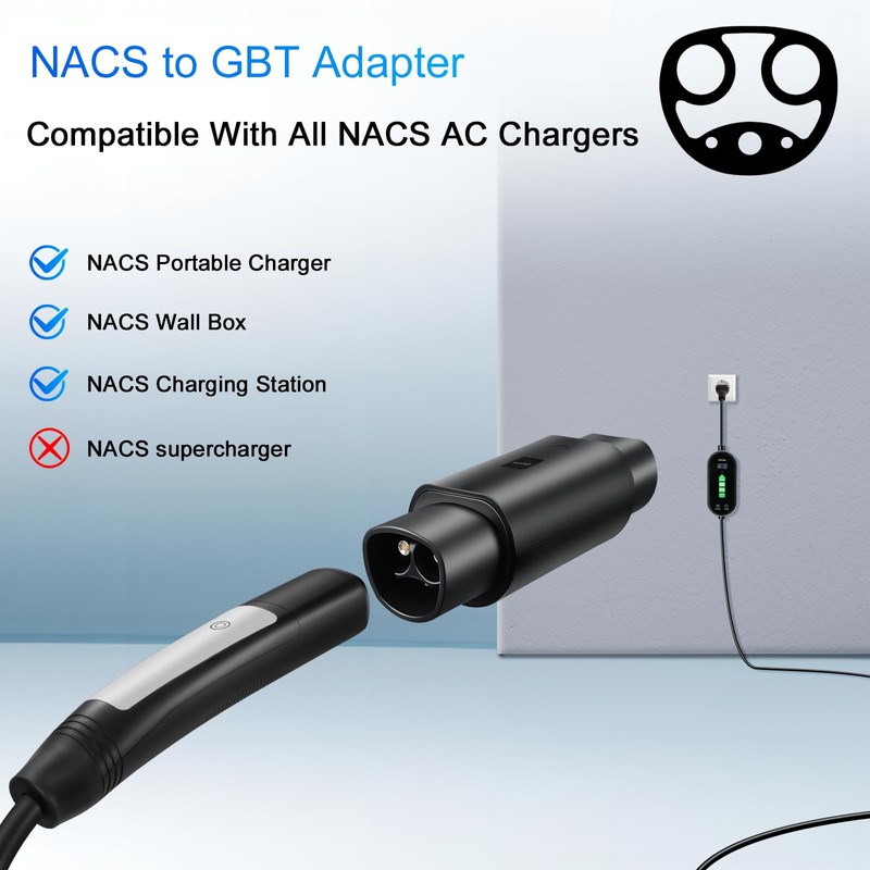 GUWIEYG para NACS a GB/T((Autos con Conector de China como