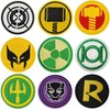 9PCS Superhero Logo Iron On Patches Embroidery Applique for Clothes,