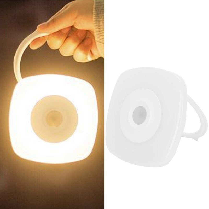 LED Rechargeable Night Light Induction Infrared Lamp Remote Control ABS