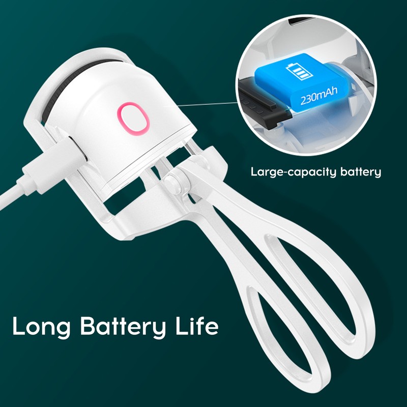 Electric Eyelash Curler Skin-friendly Silicone Natural Radian Safe Anti-scalding Time-saving