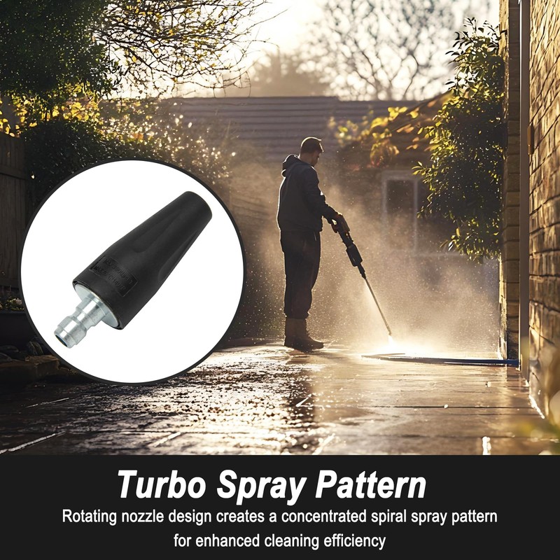 Sevensool 3100 PSI Brass Turbo Nozzle, Replacement for Greenworks 5201802,