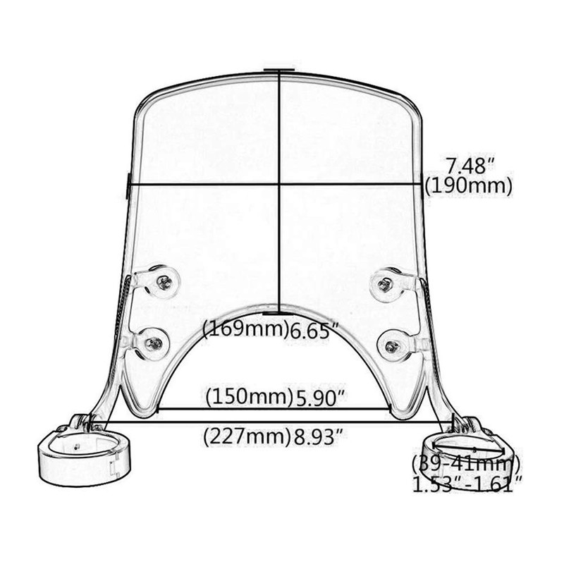 YUANYE Harley Sportster XL883 XL1200 Motorcycle, 39-41mm Front Fork Custom