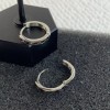 925 Silver Plated Small Silver Hoop Earrings for Men Women,Punk