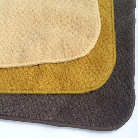 Imabari Towel, 100 Colors, Mini Handkerchief, Set of 3, Hyakka Ran, M Color (Beige A)