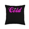 Pink Ice Cold Pink Color Graphic Throw Pillow