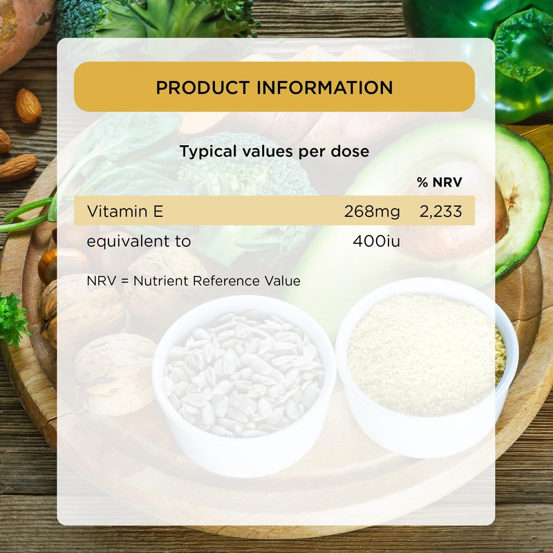 Healthspan Vitamin E 400iu | High Strength Formula to Combat
