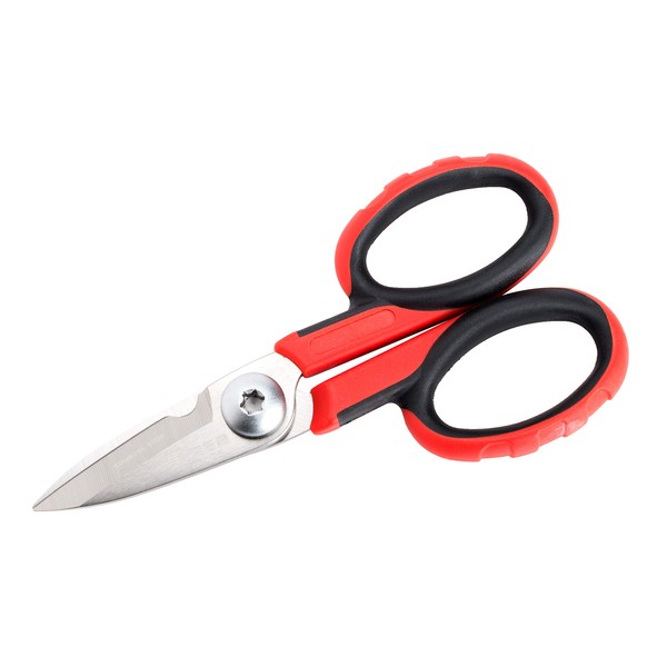 ARES 70105-5 1/2-Inch Multi-Purpose Heavy Duty Shears - Finely Serrated High Carbon Stainless Steel Blades - Cuts Wire, Insulation, Soft Cable and More