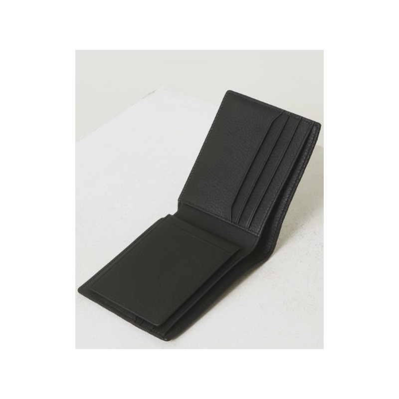Hazzys (광주신세계)블랙 로고패턴 소가죽 반지갑HJWA2F831BK (Shinsegae Gwangju) Black Logo Pattern