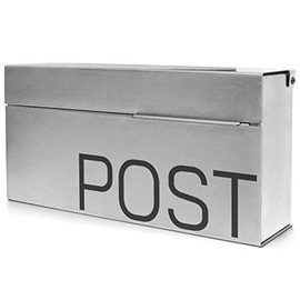 Movo Home Stainless Steel Mailbox Wilson, Wall Mounted Mailbox