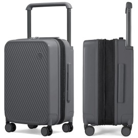 mixi Large Capacity Expandable 20” Carry On Luggage Suitcase Spinner New OpenBox