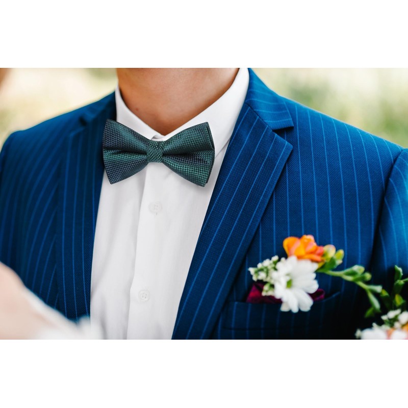 Enlision Bow Tie for Men Plain Bow Tie with Pocket