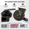 FARBIN Car Horns 12v Loud Dual-Tone Auto Snail Horn Electric