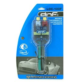 DNF High- Low Level Adjustable Impedance Converter 2 Channel RCA Hi/Low Line Out