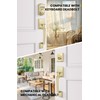 goldenwarm Gold Front Door Handle, Entry Door Handle and Reversible