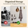 Ndjiloik 4 Pieces Folding Hooks Coat Hooks with Screws Wall