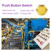 DMiotech 1 Pcs 22mm / 7/8" Push Button Switch, IP66