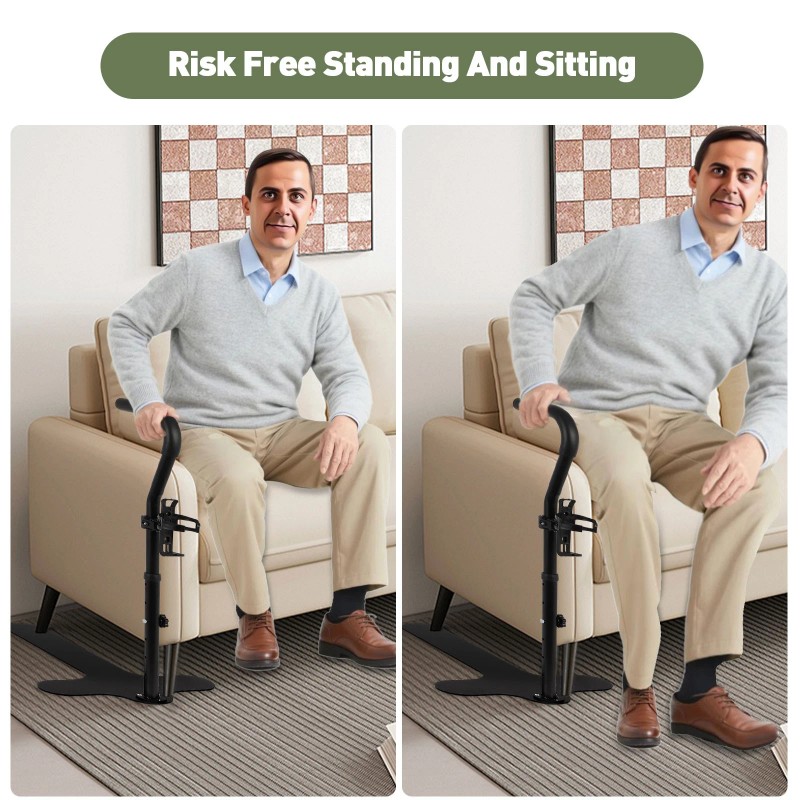 villdomall Couch Stand Assist with Cup Holder, 6 Adjustable Heights