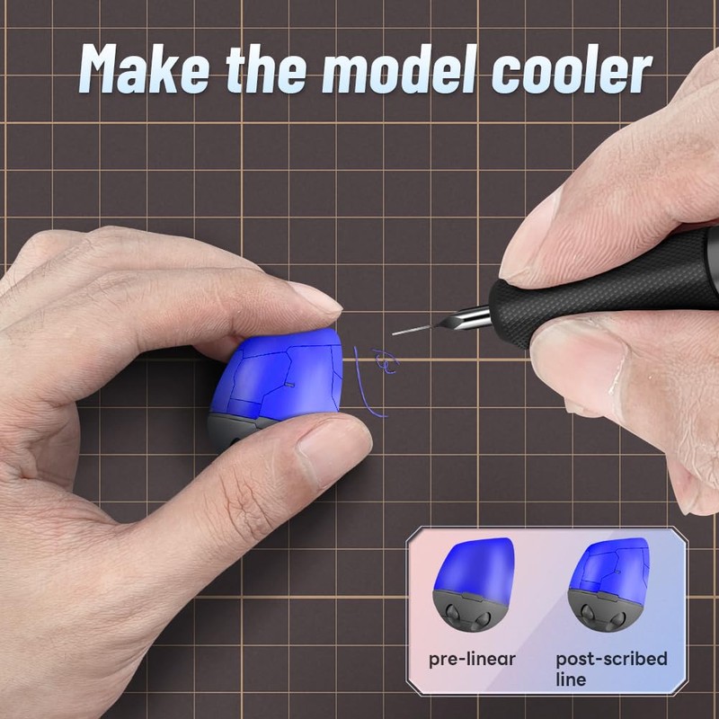 stedi Model Scriber Chisel,Tungsten steel Blades 0.15mm,for Modeling Hobby,RG Scale