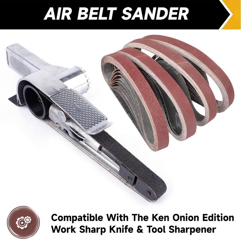 STEBRUAM 12PCS Sanding Belt 20 x 520 mm 240 Grit