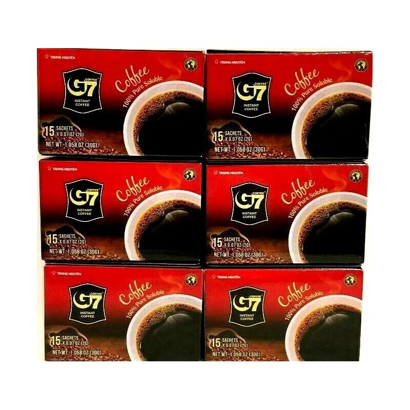 Trung Nguyen G7 G7 Pure Black Instant Vietnamese Coffee 15