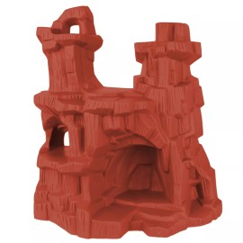 BMC Toys TimMee Processed Plastic Battle Mountain Tim Mee Army Men MARS RED Cave Display
