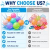12 Pack Reusable Water Balloons – Soft Silicone Refillable Water