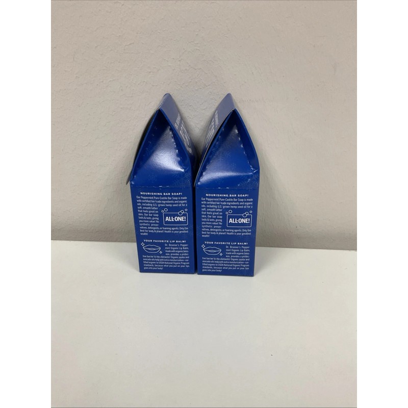 Dr. Bronner's Castile Bar Soap Lip Balm Gift Set Peppermint