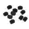 PATIKIL 10pcs Latch Push Button Switches Straight Pin On/Off Self