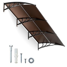 IDZO 40''x120'' Awnings for Doors, SPF 50+ UV-Protective Window Awning Exterior with Aluminum Alloy Connector, Use for Front Doors/Windows Overhang Awning for Sun Shutter, UV, Rain, Snow Protection