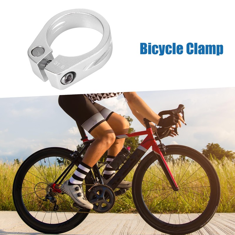 A ABSOPRO Aluminium Alloy Bike Seat Post Clamp Seat Adapter