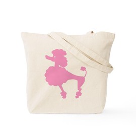 CafePress Poodle In Pink Tote Bag Reusable Natural Beige Canvas Shopping Bag
