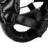 Boxing Headgear Black Head Guard Large Full Coverage PU Shock